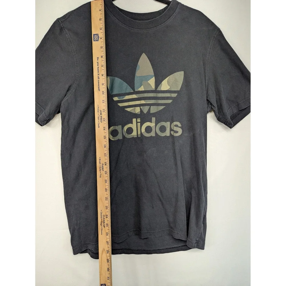 Adidas Trefoil‎ Logo T Shirt Camo Print Black Men's Size Medium